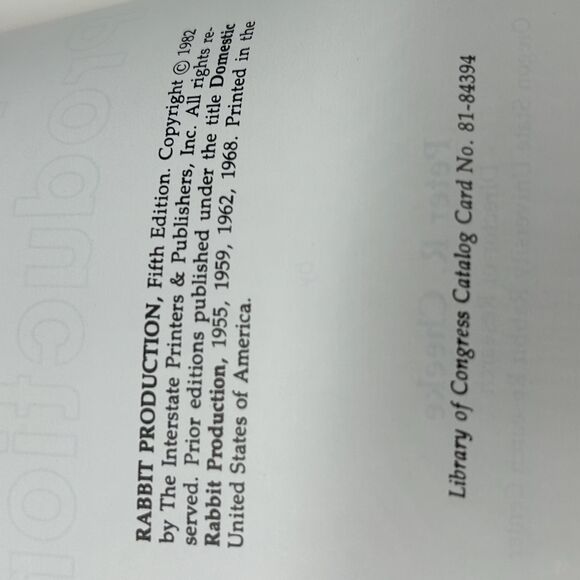 Rabbit Production Book 1982 Signed - Picture 5 of 5